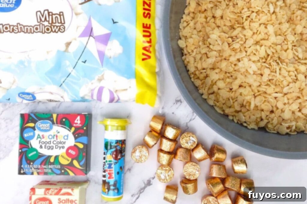 ingredients to make pumpkin rice krispie treats at home