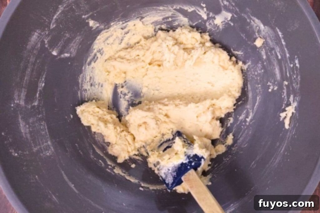 Delicious Homemade Air Fryer Coffee Cake for Breakfast 5 In a mixing bowl, softened butter and granulated sugar are creamed together for the coffee cake batter.