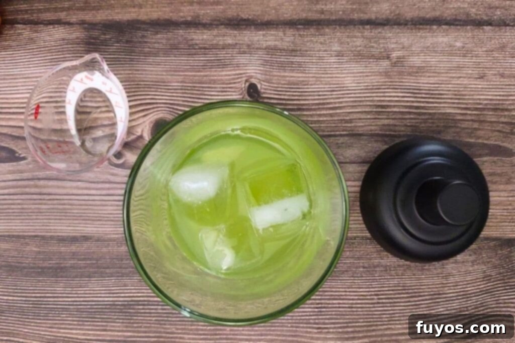 Sweet and Tart Green Apple Margarita Bliss 7 add all green apple margarita ingredients into your shaker