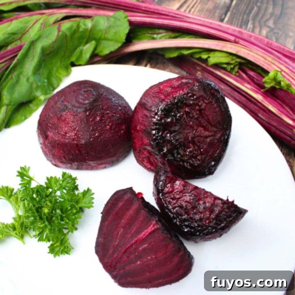 Air Fryer Roasted Whole Beets in Foil 2 air fryer whole roasted beets dinners done quick featured image