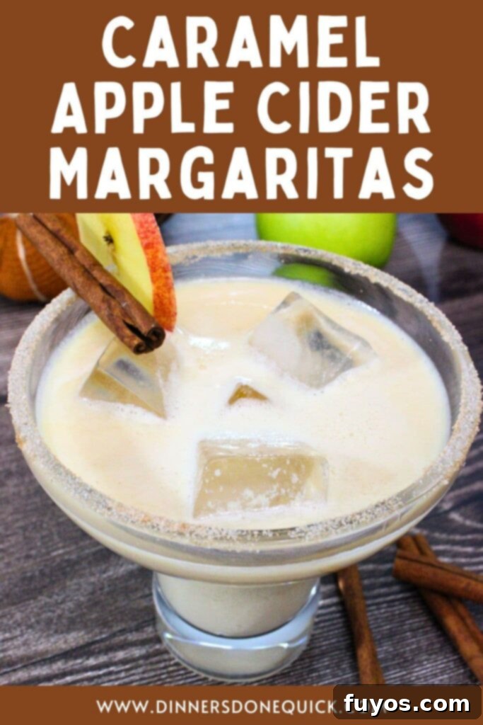 Easy Autumn Caramel Apple Cider Margaritas in 5 Minutes 12 caramel apple cider margaritas cocktail recipe dinners done quick pinterest