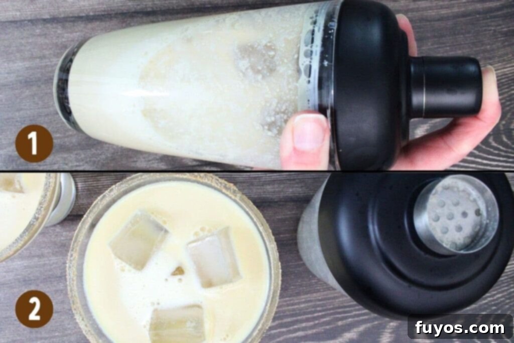 Easy Autumn Caramel Apple Cider Margaritas in 5 Minutes 7 shake and strain the apple cider margarita in a glass