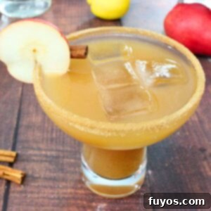 Spiced Pear Margarita, an easy fall cocktail recipe from Dinners Done Quick, perfect for holidays and entertaining.