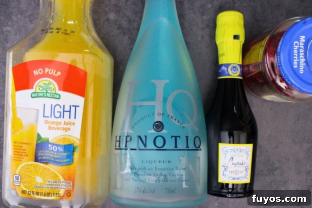 Three Ingredient Grinch Whoville Mimosas 4 ingredients to make grinch mimosa cocktails