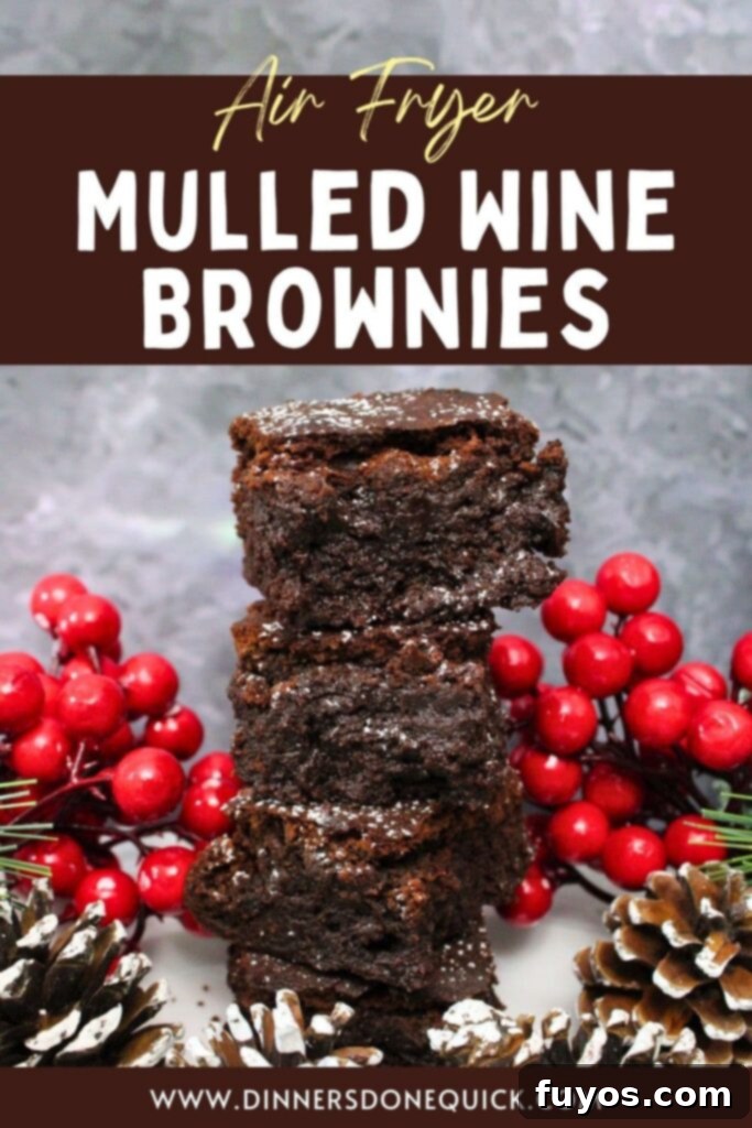mulled wine brownies recipe dinners done quick pinterest