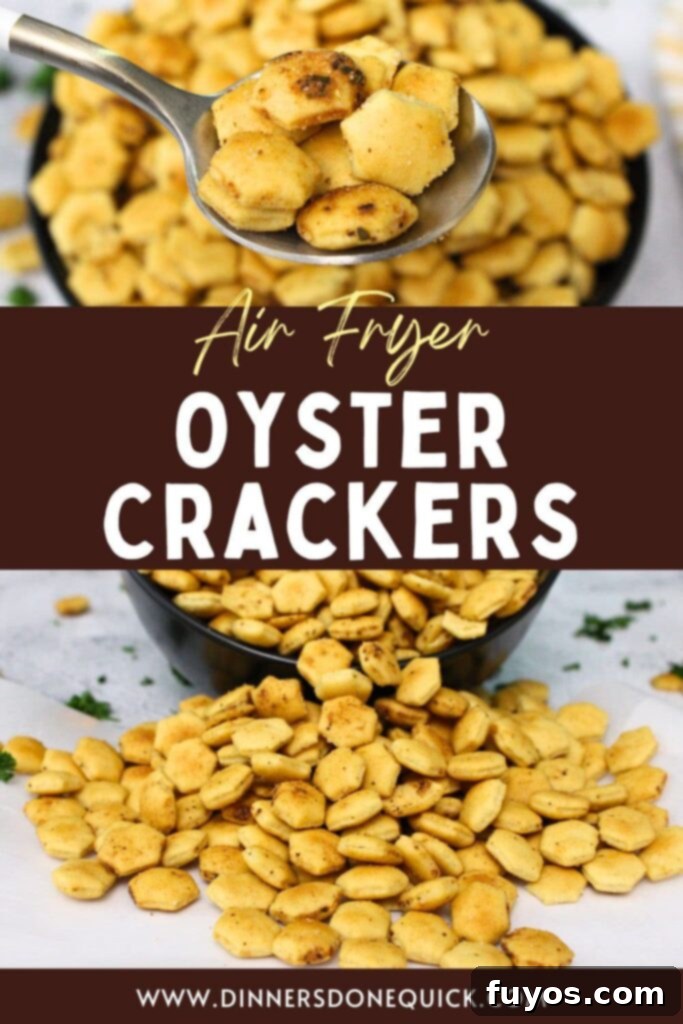 air fryer oyster crackers recipe dinners done quick pinterest