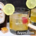 Salted Caramel Whiskey Sour cocktail recipe featured image