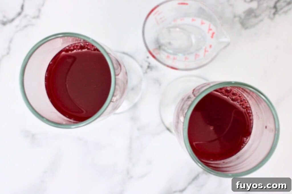 Your Simple 3 Ingredient Blood Orange Mimosa for Winter Brunch 5 add blood orange juice and triple sec to champagne flute