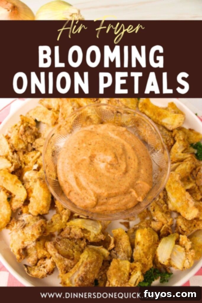 air fryer blooming onion petals recipe dinners done quick pinterest