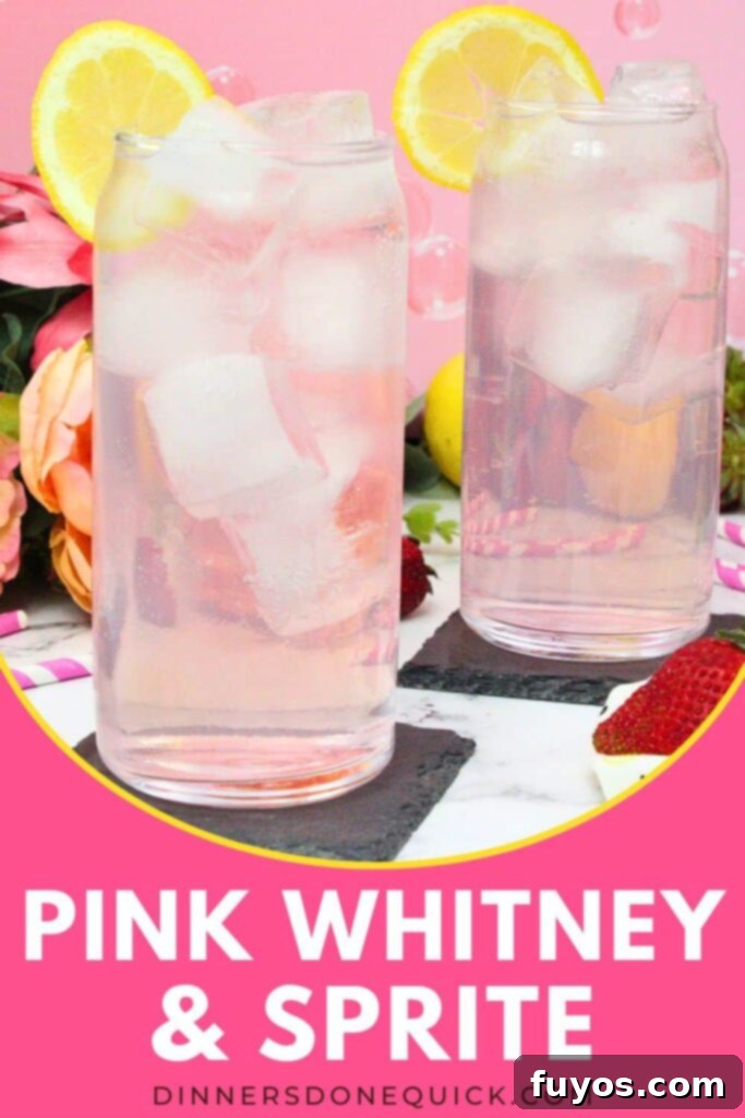 Pink Whitney and Sprite Recipe Easy 2 Ingredient Cocktail 12 A Pinterest-optimized image of the Pink Whitney and Sprite cocktail recipe, ready for pinning.