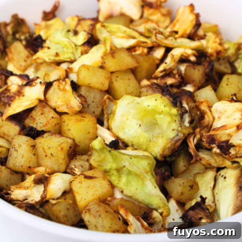Simple Air Fryer Cabbage and Potatoes 2 air fryer cabbage and potatoes recipe dinners done quick featured image