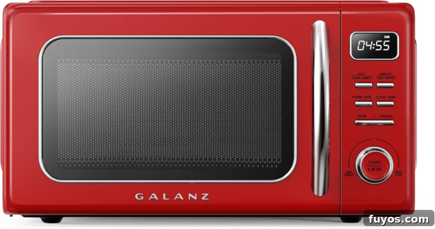 Retro Microwaves: Vintage Style Meets Modern Efficiency 6 Galanz GLCMKZ11RDR10 1000W Retro Countertop Microwave