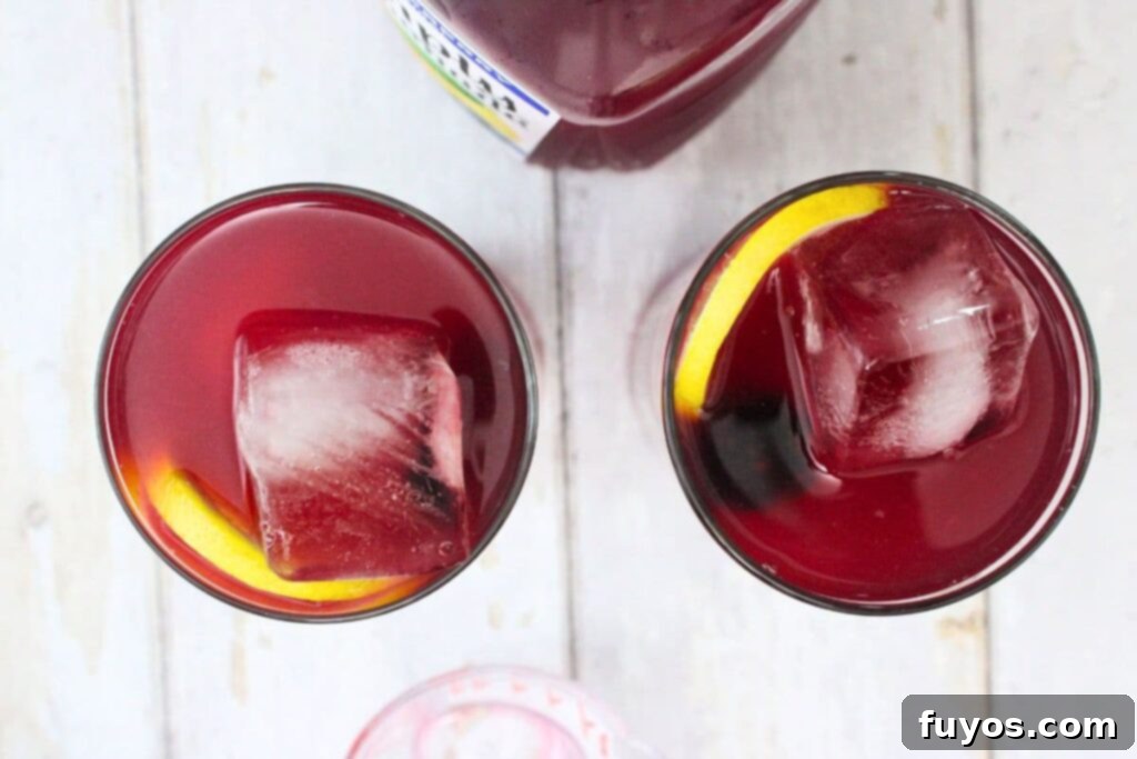 Crown Jewel Blackberry Lemonade: Two-Ingredient Elixir 7 pour lemonade over the crown royal blackberry