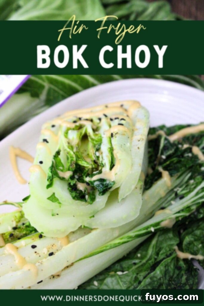 air fryer bok choy recipe dinners done quick pinterest