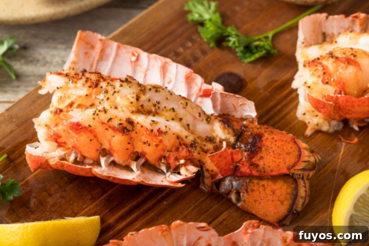 3) Air Fryer Lobster Tails