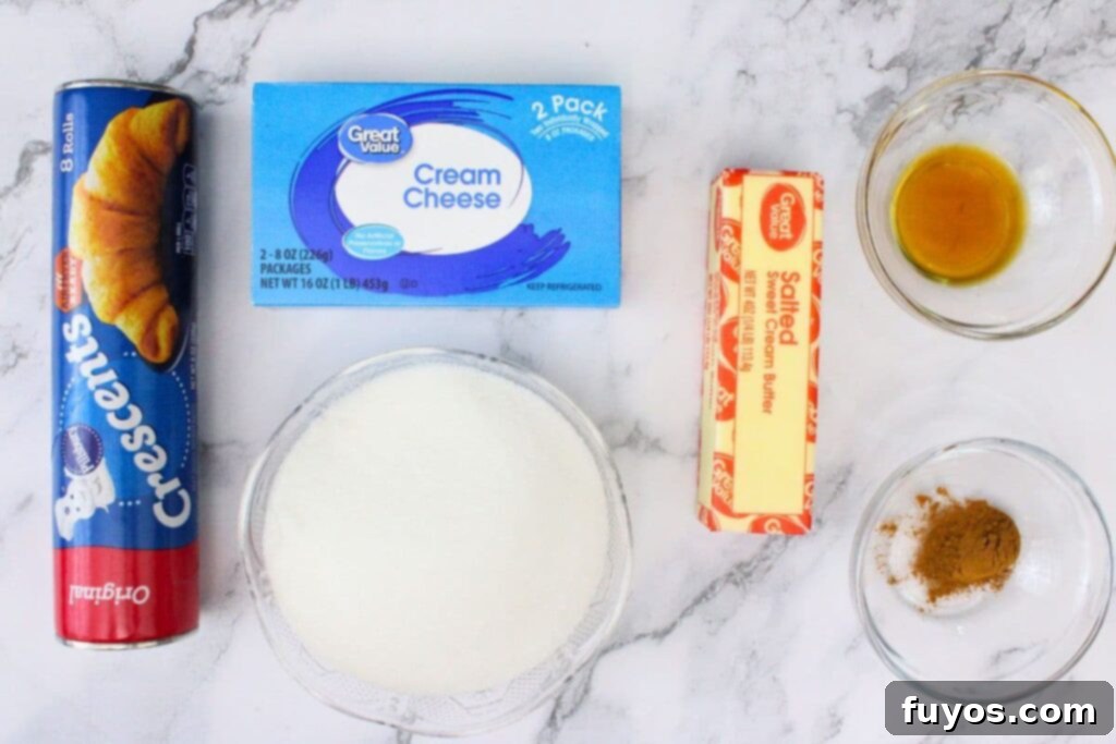 ingredients to make sopapilla cheesecake in the air fryer