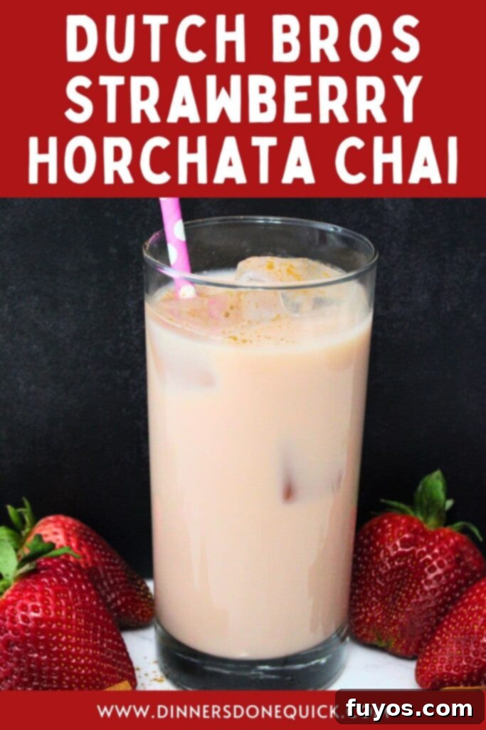 Dutch Bros Inspired Strawberry Horchata Chai 11 A Pinterest-optimized image featuring the Dutch Bros Strawberry Horchata Chai recipe, inviting users to save and try.