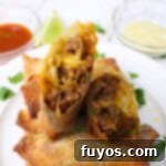 air fryer taco egg rolls recipe dinners done quick featured image