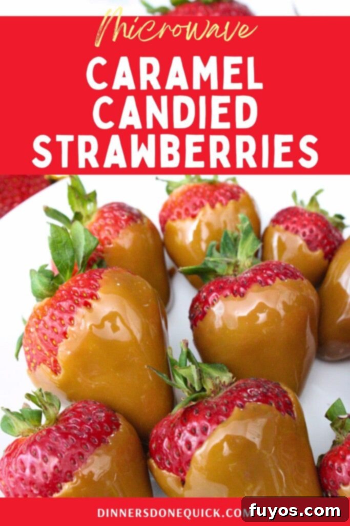 Two Ingredient Caramel Strawberry Delight 13 caramel candied strawberries recipe dinners done quick pinterest