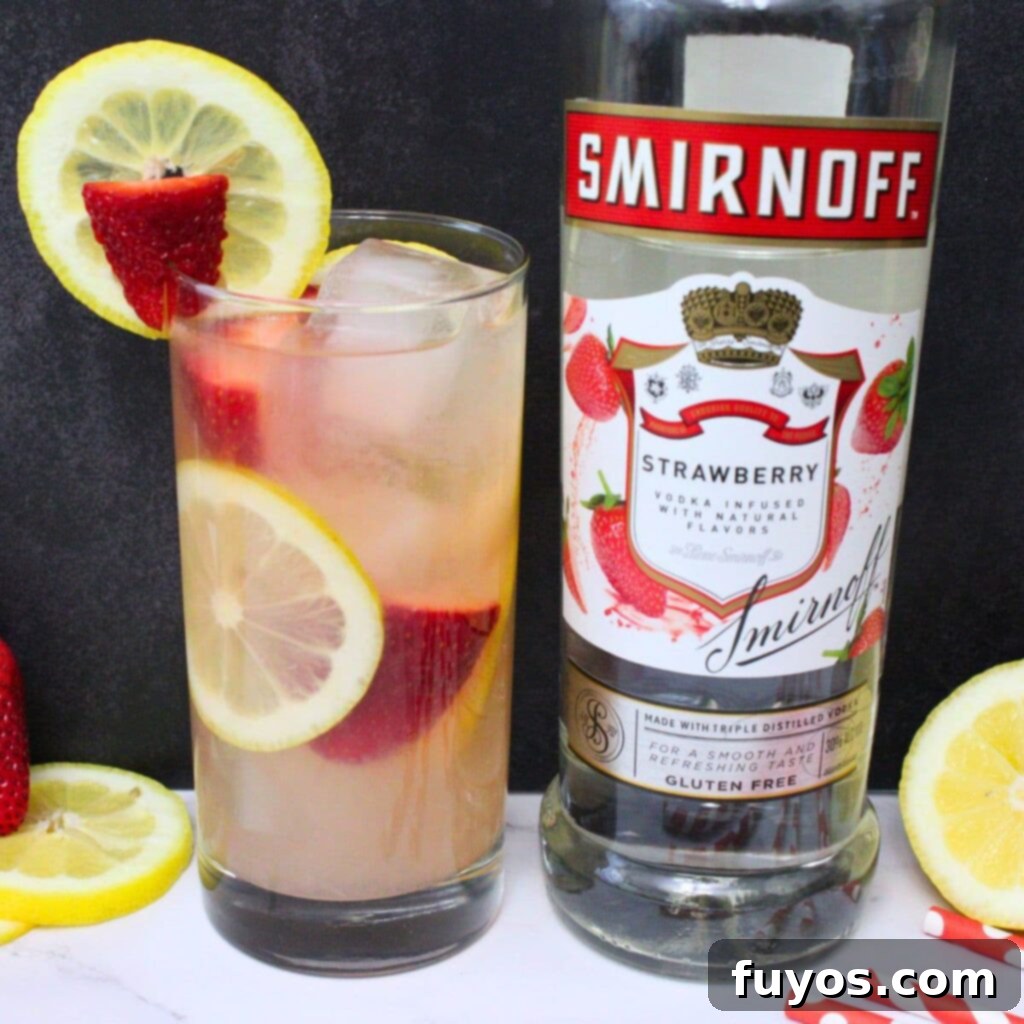Easy Summer Strawberry Vodka Lemonade Recipe 2 strawberry vodka lemonade cocktail recipe dinners done quick featured image
