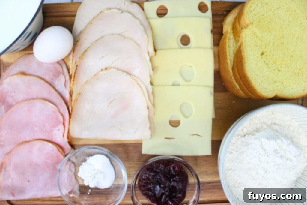 Air Fryer Monte Cristo A Taste of Disneyland 4 ingredients to make air fryer monte cristo