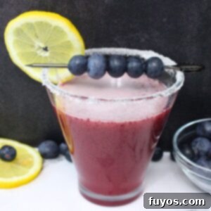 blueberry lemon drop martini cocktail recipe dinners done quick featured image