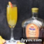 crown peach mimosa cocktail recipe dinners done quick featured image