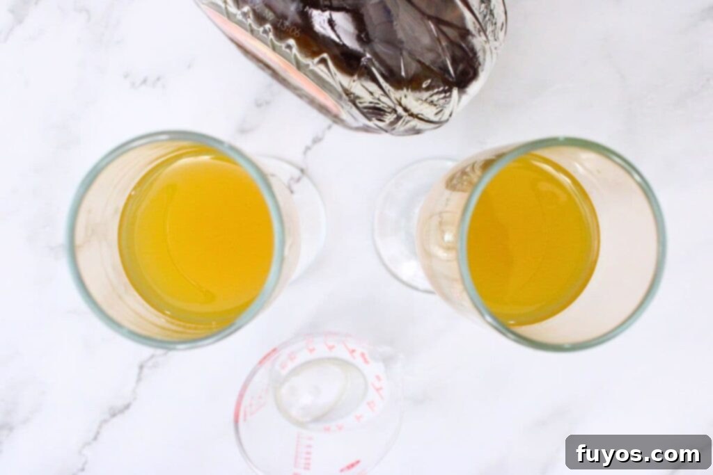 add crown royal peach whiskey and peach juice to champagne flute