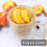 Peachy Microwave Dream in a Mug 11 peach mug cake recipe dinners done quick featured image