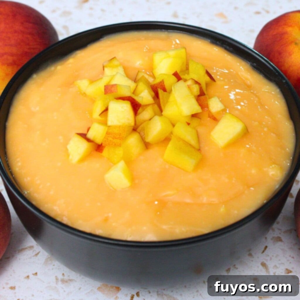 Effortless Peach Pudding in Minutes 2 microwave peach pudding recipe dinners done quick featured image