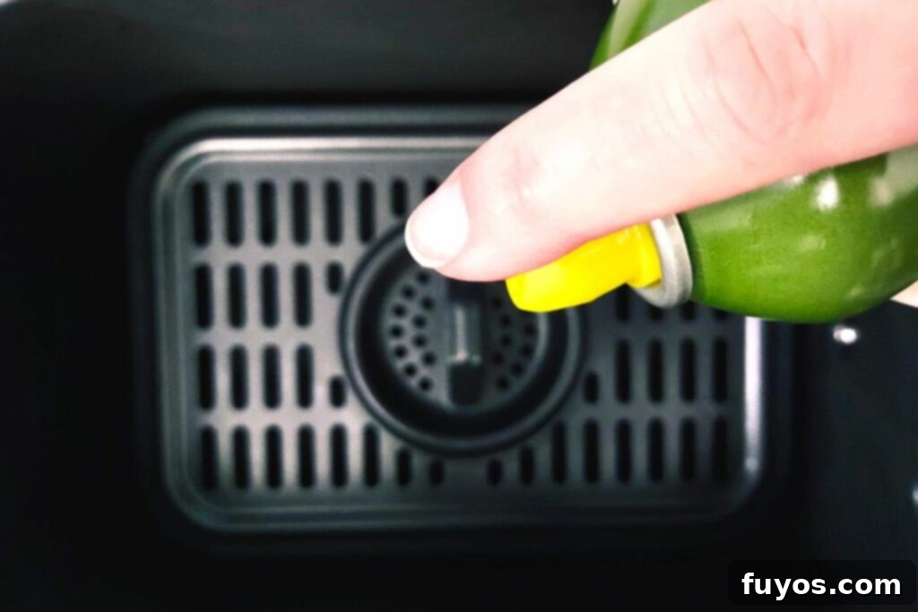 Crispy Bibigo Air Fryer Dumplings Pork or Chicken 5 spray air fryer basket with oil to prevent sticking