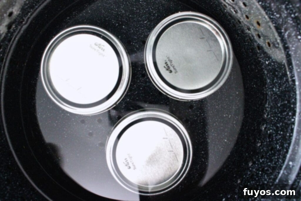 add water to cover jars up to an inch deep