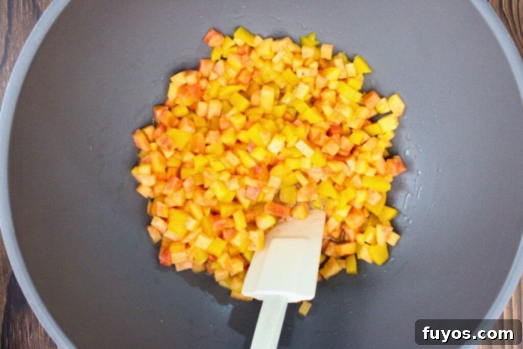 add peaches, lemon juice, and whiskey to a microwave safe bowl