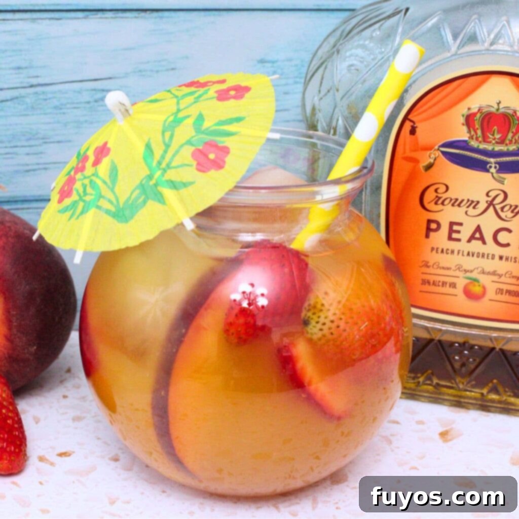 crown royal peach punch cocktail recipe dinners done quick featured image