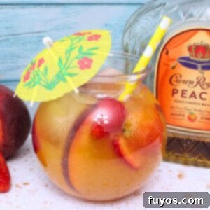 crown royal peach punch cocktail recipe dinners done quick featured image