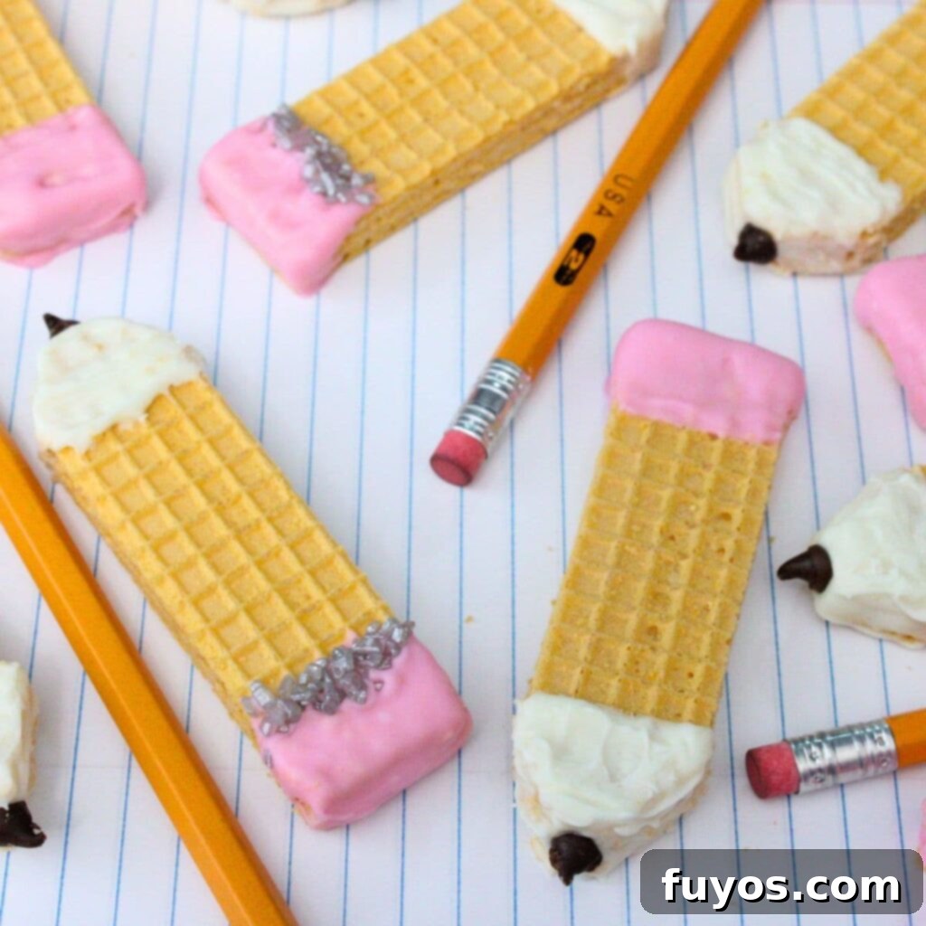 Pencil Wafer Cookies Perfect for Back to School Fun 2 pencil wafer cookies recipe dinners done quick featured image