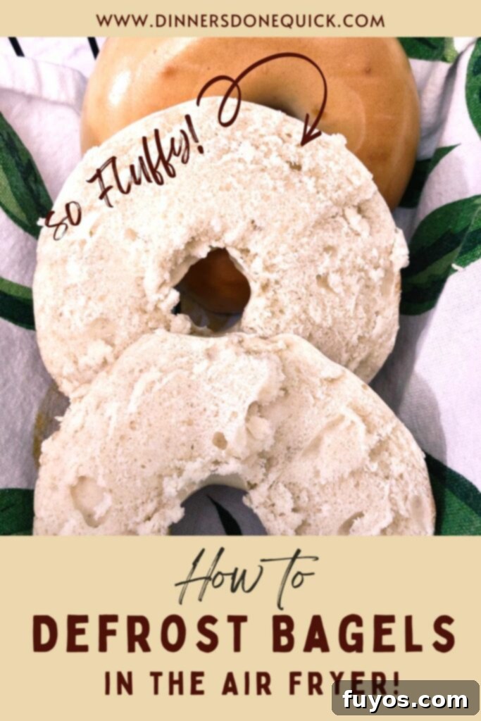 The Secret to Warm Fluffy Air Fryer Bagels 9 how to defrost a bagel in the air fryer dinners done quick pinterest