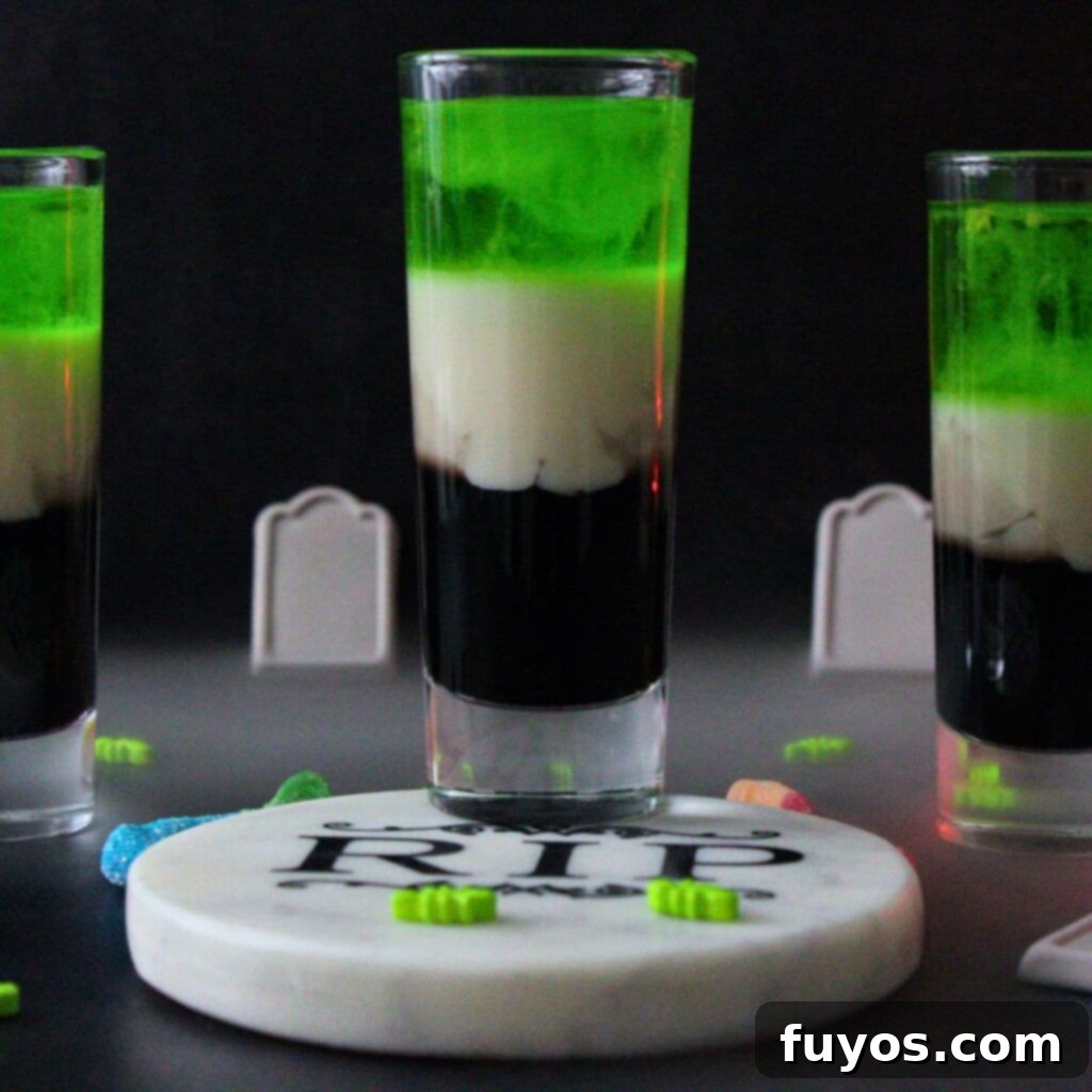 Beetlejuice Shot Layered Halloween Party Drink 2 beetlejuice shot recipe dinners done quick featured image
