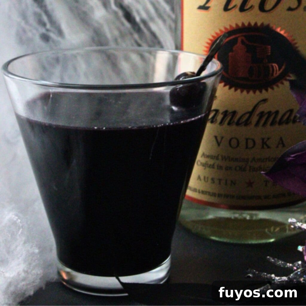 Black Magic Martini: Halloween's Darkest Spell 2 black martini cocktail recipe dinners done quick featured image