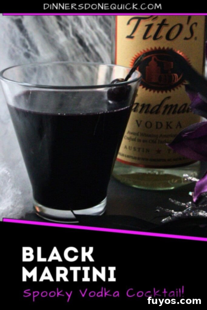 Black Magic Martini: Halloween's Darkest Spell 11 black martini cocktail recipe dinners done quick pinterest