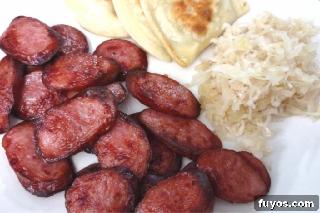 How to make perfectly browned and tender kielbasa in the air fryer for a quick dinner