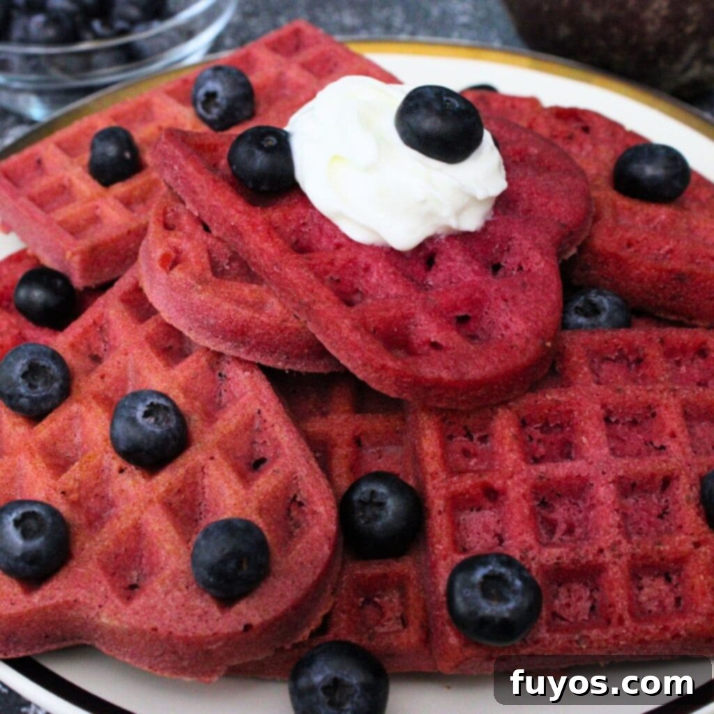 Roasted Beet Waffles An Air Fryer Breakfast Delight 2 beetroot waffles recipe dinners done quick featured image