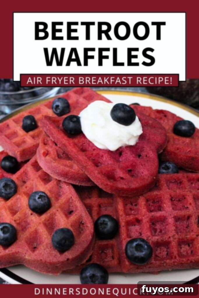 Roasted Beet Waffles An Air Fryer Breakfast Delight 12 beetroot waffles recipe dinners done quick pinterest
