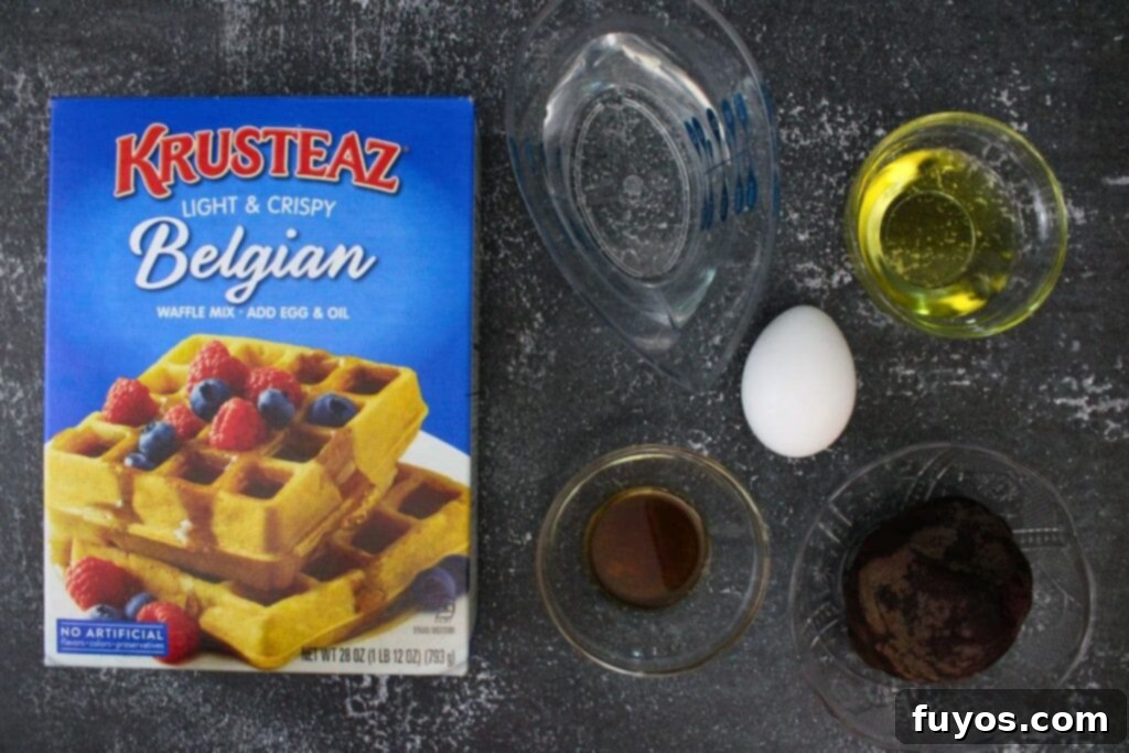 Roasted Beet Waffles An Air Fryer Breakfast Delight 4 ingredients to make beetroot waffles
