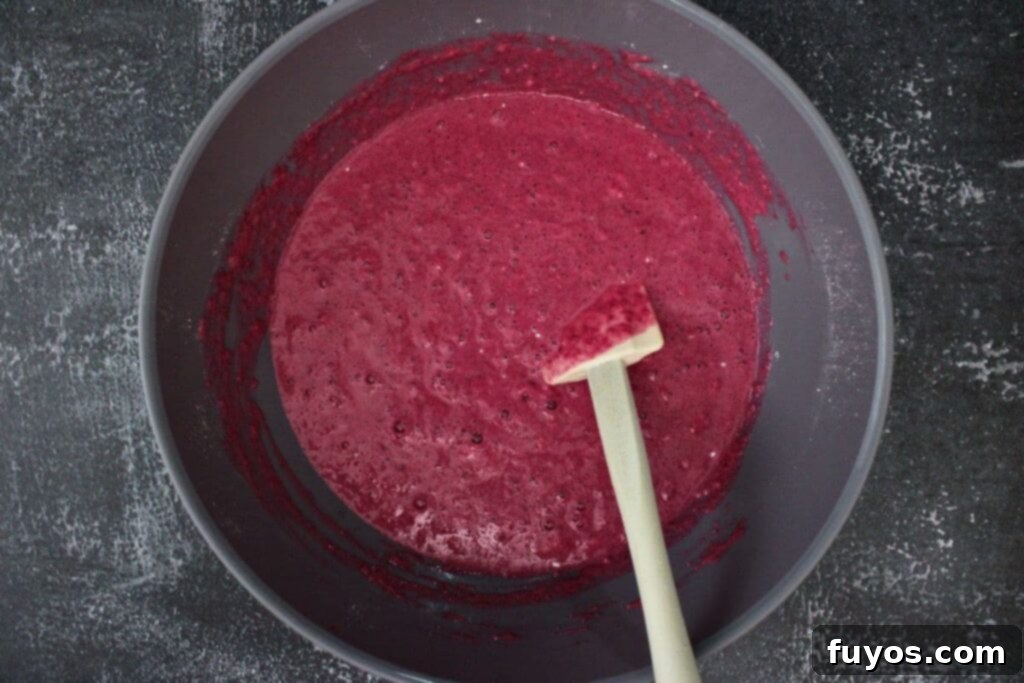 Roasted Beet Waffles An Air Fryer Breakfast Delight 5 in a large mixing bowl combine waffle mix with egg, oil, vanilla extract, and fold in beet puree
