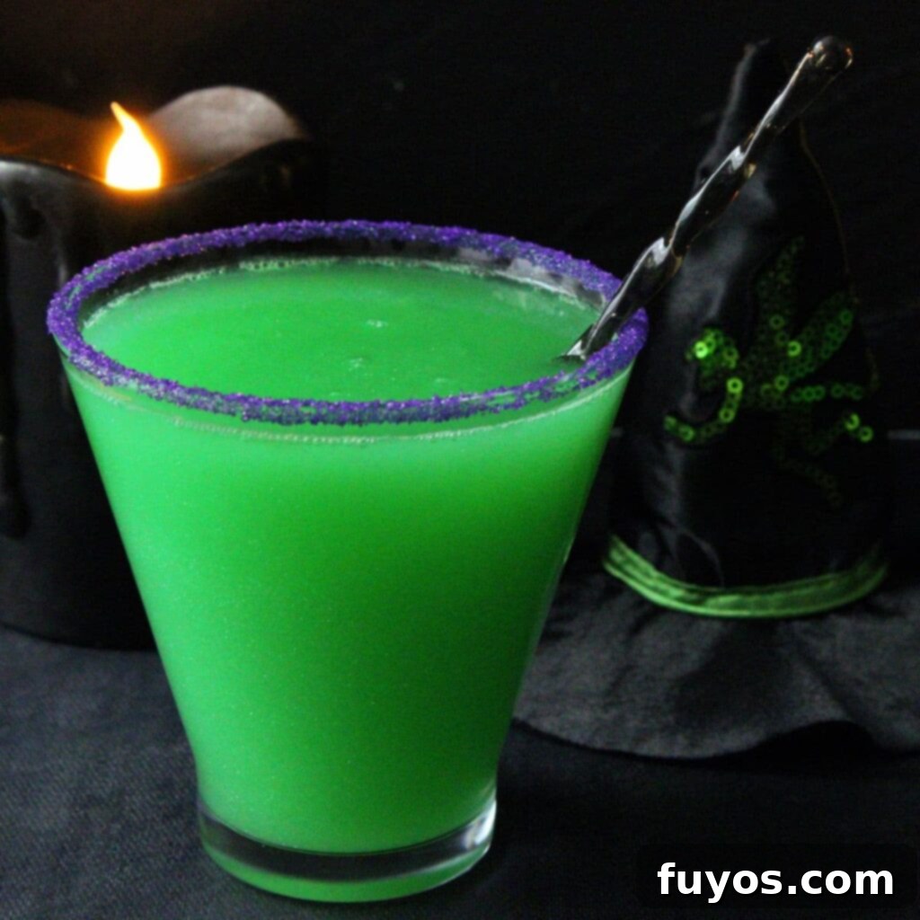 Wicked Witch Vodka Cocktail 2 Wicked Witch Cocktail recipe for Halloween and movie night, featured image