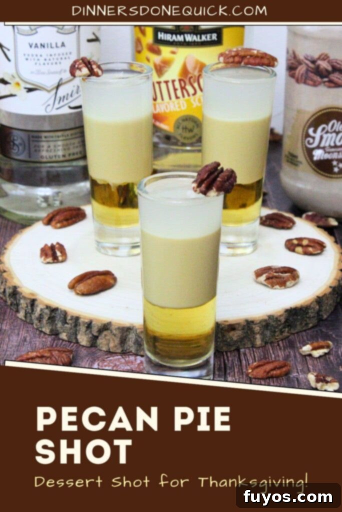 pecan pie shot recipe dinners done quick pinterest