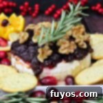 Air Fryer Cranberry Walnut Baked Brie 13 cranberry baked brie with walnuts air fryer recipe dinners done quick featured image