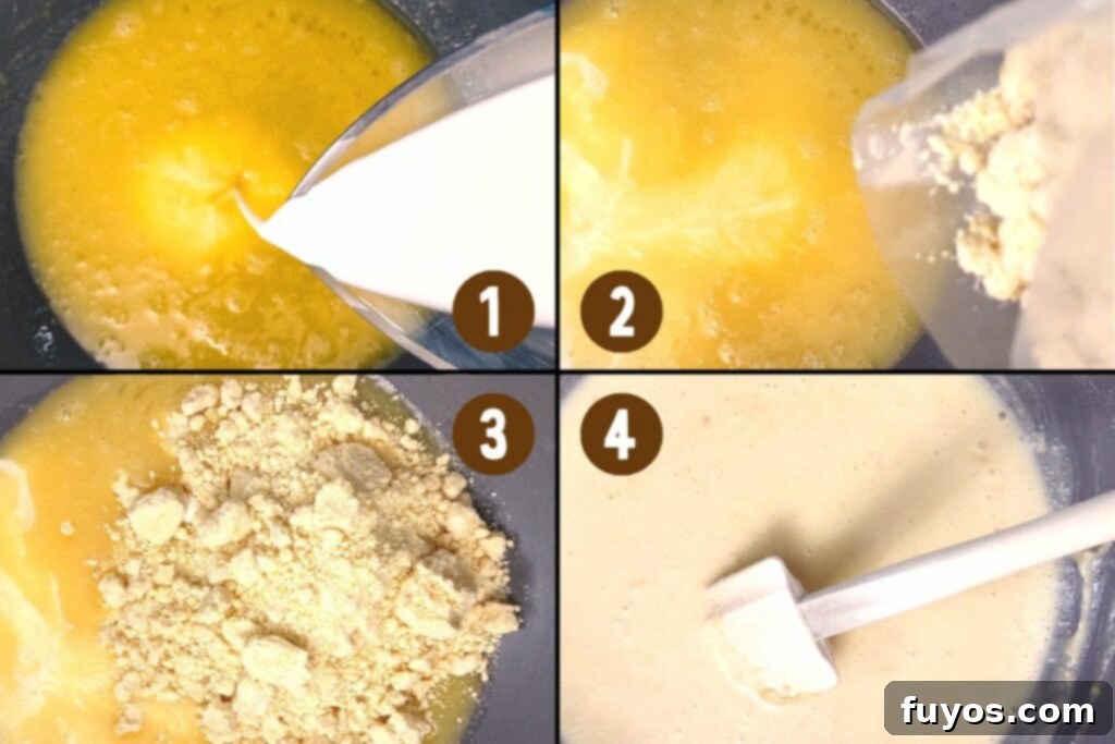Effortless Air Fryer Corn Casserole Your New Go To Side 6 add milk, jiffy honey cornbread mix, and blend everything together