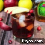 Crownberry Apple Two Ingredient Autumn Delight 11 A small image of the Crownberry Apple cocktail with apple slices, enticing readers to try the recipe.